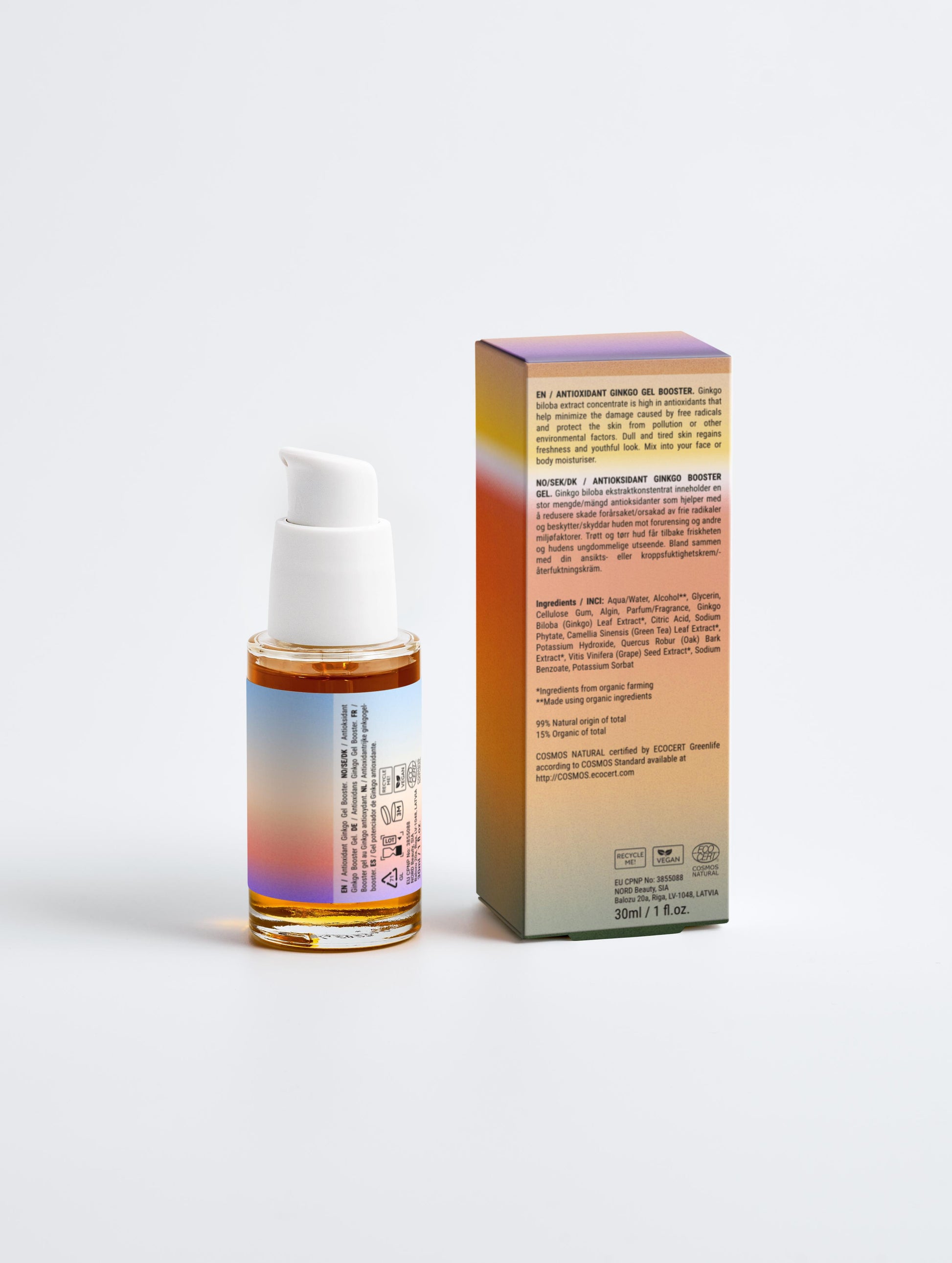 Antioxidant Ginkgo Gel Booster